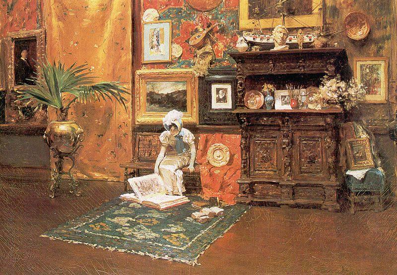 William Merritt Chase In the Studio china oil painting image